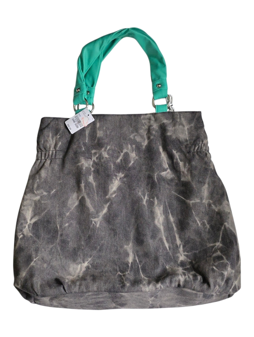 Arizona Tie Dye Denim Tote With Bag Charm NWT - Picture 4 of 16